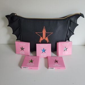 Jeffree Star bundle batwing cosmetic bag and 5 eyeshadows
